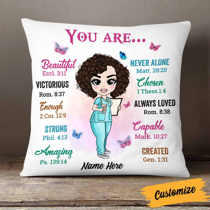 Personalized Proud Nurse Pillow DB46 30O58 1