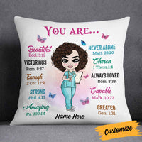 Personalized Proud Nurse Pillow DB46 30O58 thumb 1