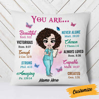 Personalized Proud Nurse Pillow DB46 30O58 thumb 1