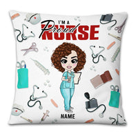 Personalized Proud Nurse Pillow DB41 87O23 thumb 1