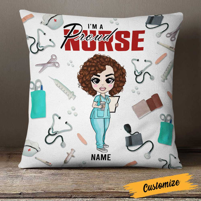 Personalized Proud Nurse Pillow DB41 87O23 1
