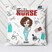 Personalized Proud Nurse Pillow DB41 87O23 thumb 1