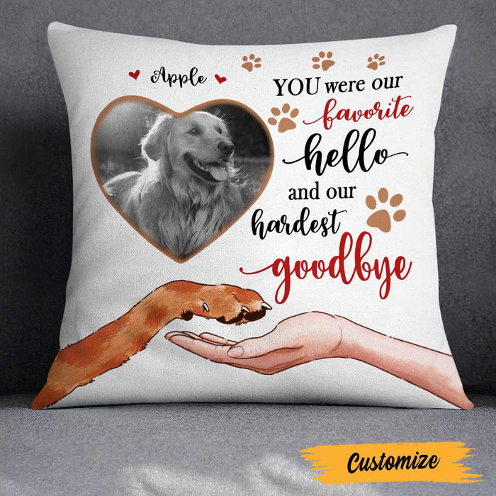 Personalized Dog Memo Photo Pillow DB26 23O23 1