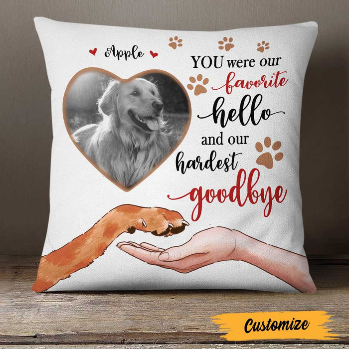 Personalized Dog Memo Photo Pillow DB26 23O23 1