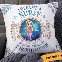 Personalized Proud Nurse Pillow DB26 87O66 thumb 1