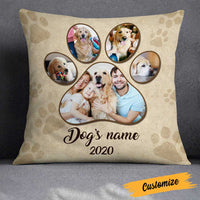 Personalized Dog Memo Photo Paw Pillow DB24 95O23 thumb 1