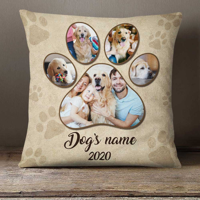 Personalized Dog Memo Photo Paw Pillow DB24 95O23 1