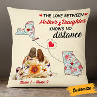 Personalized Family Long Distance Mom Grandma Pillow DB44 26O53 thumb 1