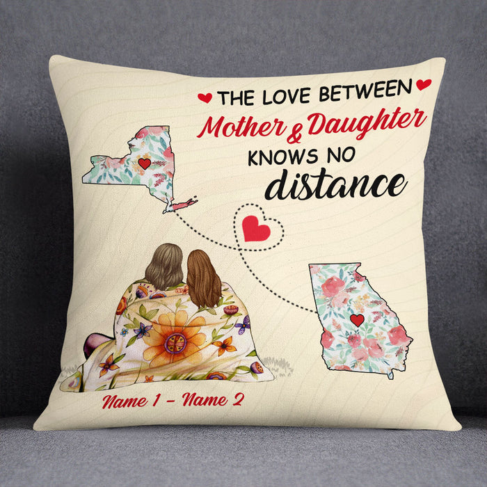 Personalized Family Long Distance Mom Grandma Pillow DB44 26O53 1