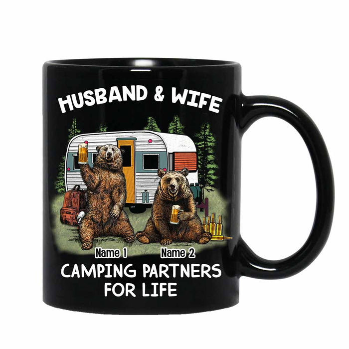 Personalized Husband Wife Couple Camping Partners Mug OB302 81O58 1