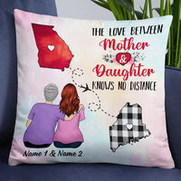 Personalized Family Long Distance Mom Grandma Pillow DB45 26O34 thumb 1
