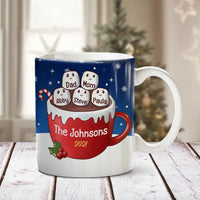 Personalized Christmas Family Cocoa Marshmallows Mug NB201 81O32 thumb 1