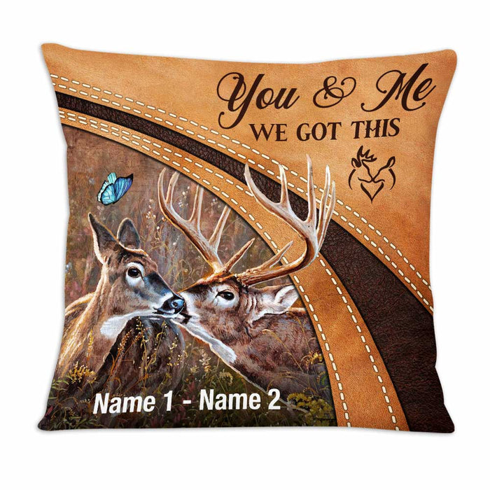Personalized Deer Hunting Couple We Got This Pillow DB34 95O47 1