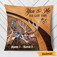 Personalized Deer Hunting Couple We Got This Pillow DB34 95O47 thumb 1