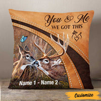 Personalized Deer Hunting Couple We Got This Pillow DB34 95O47 thumb 1