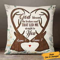 Personalized Deer Hunting Couple Pillow DB35 23O57 thumb 1