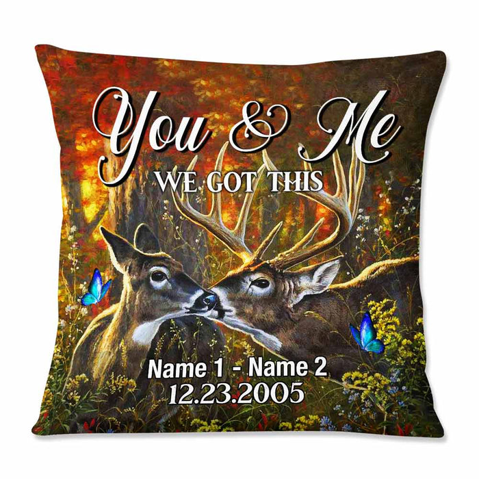 Personalized Deer Hunting Couple We Got This Pillow DB43 30O57 1
