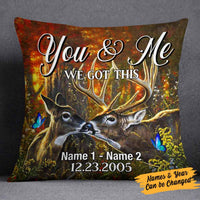Personalized Deer Hunting Couple We Got This Pillow DB43 30O57 thumb 1