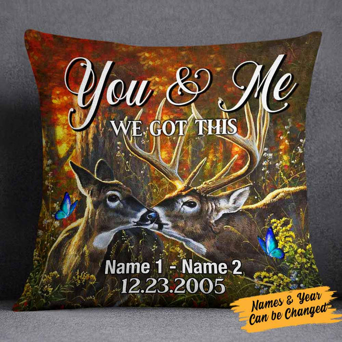 Personalized Deer Hunting Couple We Got This Pillow DB43 30O57 1