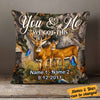 Personalized Deer Hunting Couple Pillow DB34 87O58 1