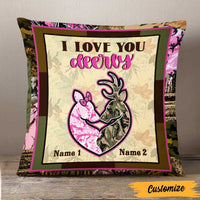 Personalized Deer Hunting Couple Pillow DB35 87O47 thumb 1