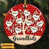 Personalized Christmas Grandkid Grandson Granddaughter  Grandma Circle Ornament NB53 23O57 thumb 1