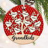 Personalized Christmas Grandkid Grandson Granddaughter  Grandma Circle Ornament NB53 23O57 thumb 1