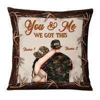 Personalized Deer Hunting Couple You And Me We Got This Pillow DB34 85O36 thumb 1