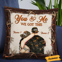 Personalized Deer Hunting Couple You And Me We Got This Pillow DB34 85O36 thumb 1