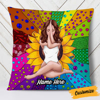 Personalized Hippie Girl Pillow DB48 95O53 thumb 1