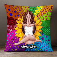 Personalized Hippie Girl Pillow DB48 95O53 thumb 1