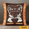 Personalized Deer Hunting Couple Pillow DB34 26O47 1