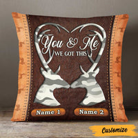 Personalized Deer Hunting Couple Pillow DB34 26O47 thumb 1