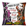 Personalized Deer Hunting Couple Pillow DB41 95O53 1