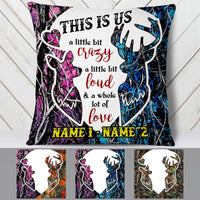 Personalized Deer Hunting Couple Pillow DB41 95O53 thumb 1