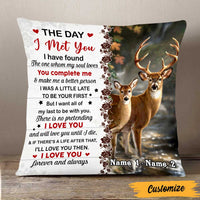 Personalized Deer Hunting Couple Pillow DB42 81O47 thumb 1