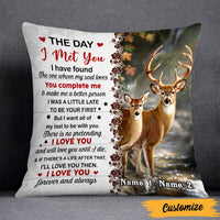 Personalized Deer Hunting Couple Pillow DB42 81O47 thumb 1