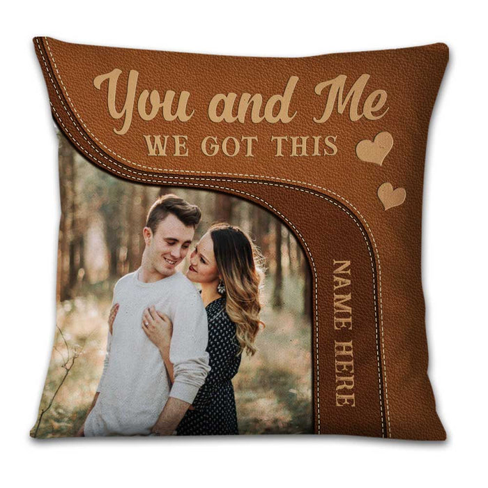 Personalized Deer Hunting Couple Photo Pillow DB43 81O23 1