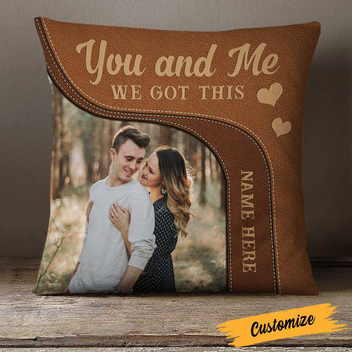 Personalized Deer Hunting Couple Photo Pillow DB43 81O23 1