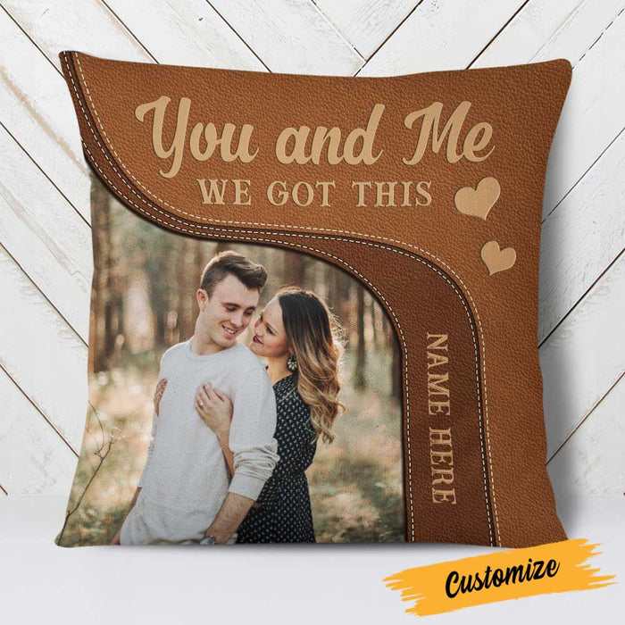 Personalized Deer Hunting Couple Photo Pillow DB43 81O23 1