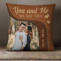 Personalized Deer Hunting Couple Photo Pillow DB43 81O23 thumb 1