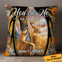 Personalized Deer Hunting Couple Pillow DB42 95O57 thumb 1