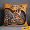 Personalized Deer Hunting Couple Pillow DB42 30O36 1