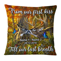 Personalized Deer Hunting Couple Pillow DB42 23O53 thumb 1