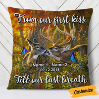 Personalized Deer Hunting Couple Pillow DB42 23O53 thumb 1