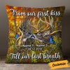 Personalized Deer Hunting Couple Pillow DB42 23O53 1