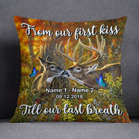 Personalized Deer Hunting Couple Pillow DB42 23O53 thumb 1