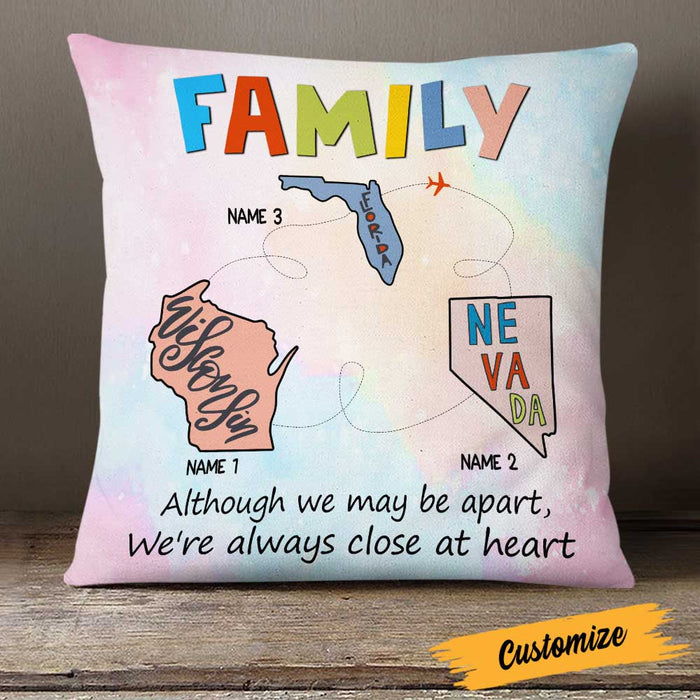 Personalized Long Distance Family Pillow DB92 23O23 1