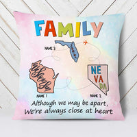 Personalized Long Distance Family Pillow DB92 23O23 thumb 1