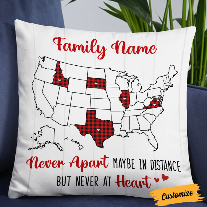 Personalized Family Long Distance Pillow DB61 30O36 1